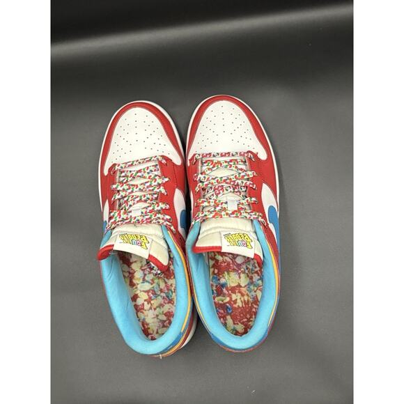 NIKE MEN DUNK LOW FRUITY PEBBLE RED/LASER BLUE/WHITE sz 10 DH8009-600 main image 7